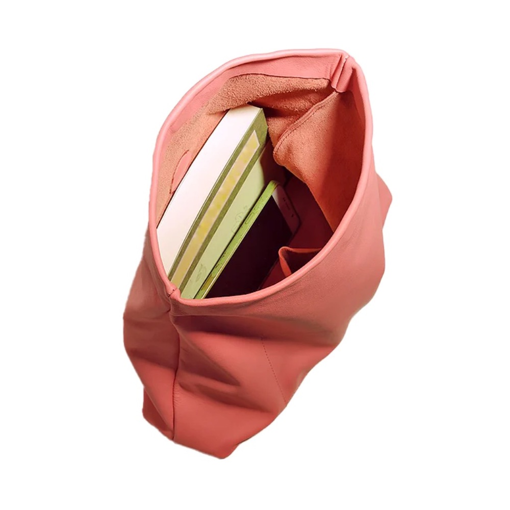 NWT pink leather clutch - Picture 2 of 4